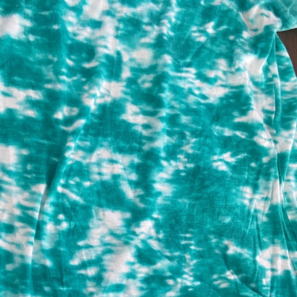 Daytrip Turquoise Tie-Dye Studded Sleeve Top size-S - Picture 6 of 6